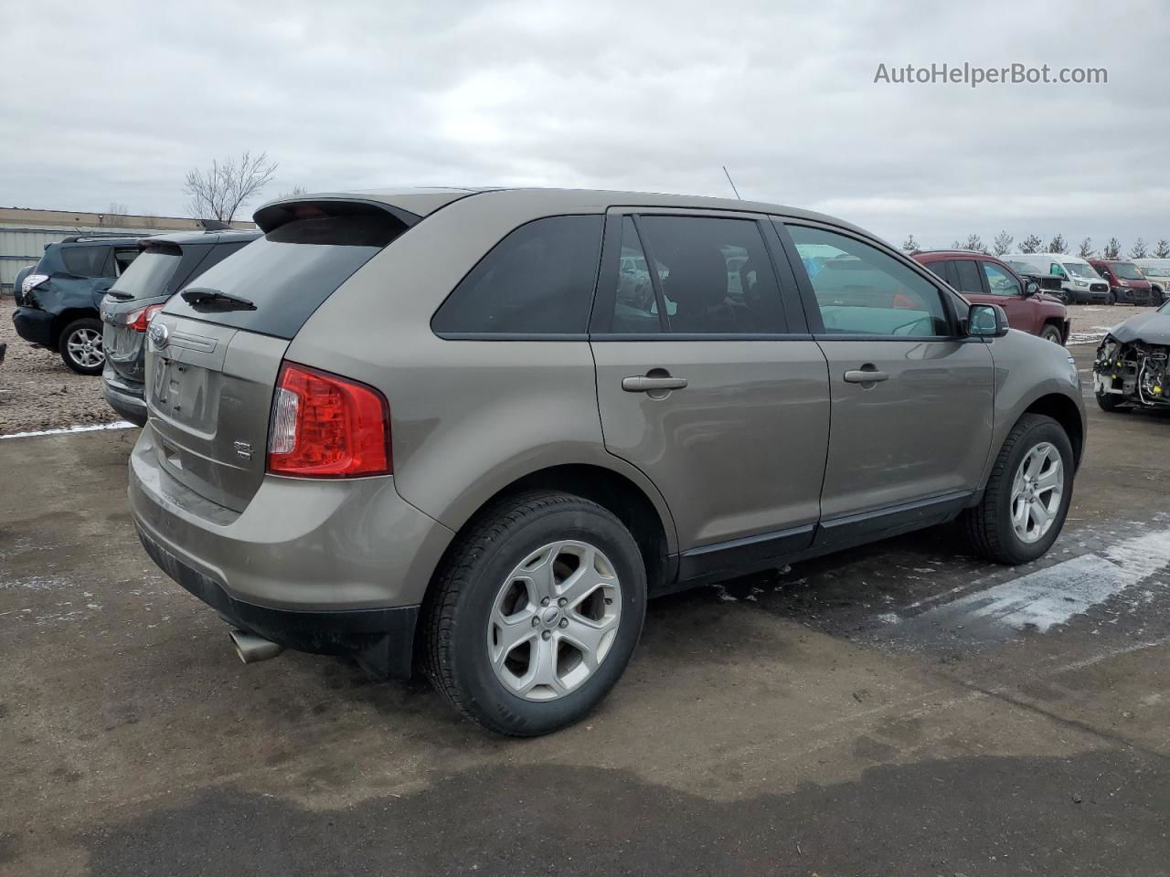 2014 Ford Edge Sel Серый vin: 2FMDK4JCXEBA81134