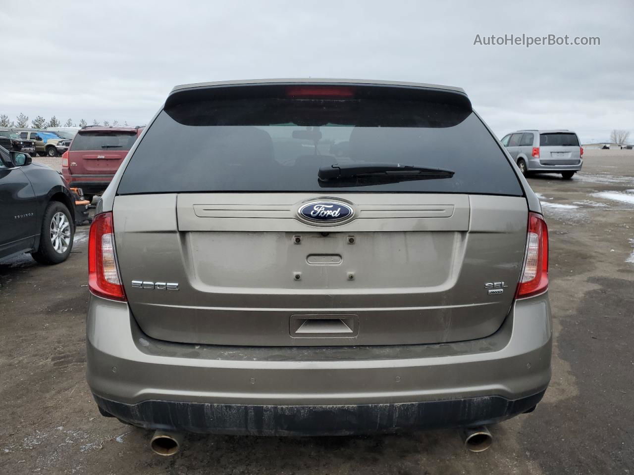 2014 Ford Edge Sel Серый vin: 2FMDK4JCXEBA81134