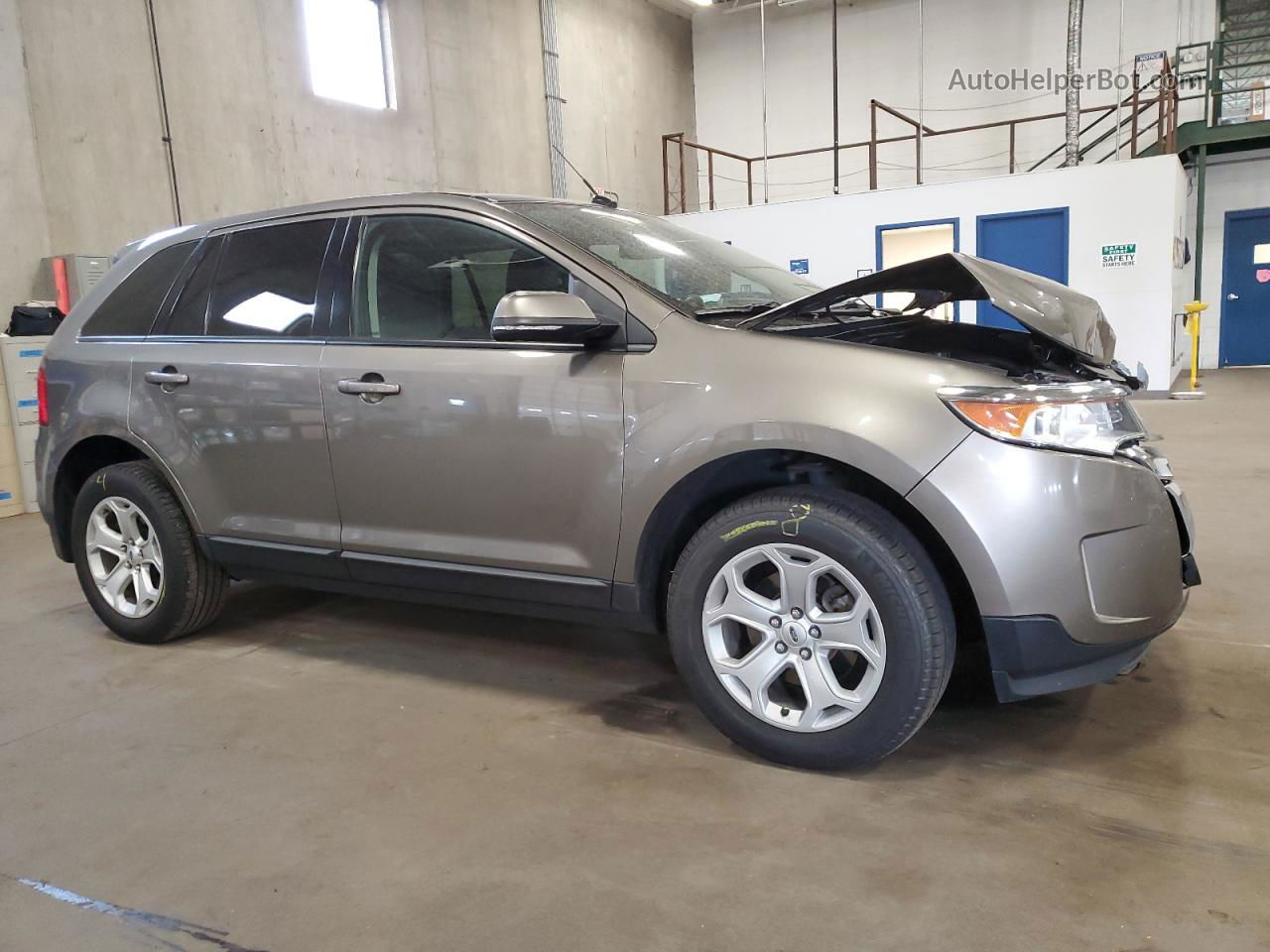 2014 Ford Edge Sel Tan vin: 2FMDK4JCXEBB16108