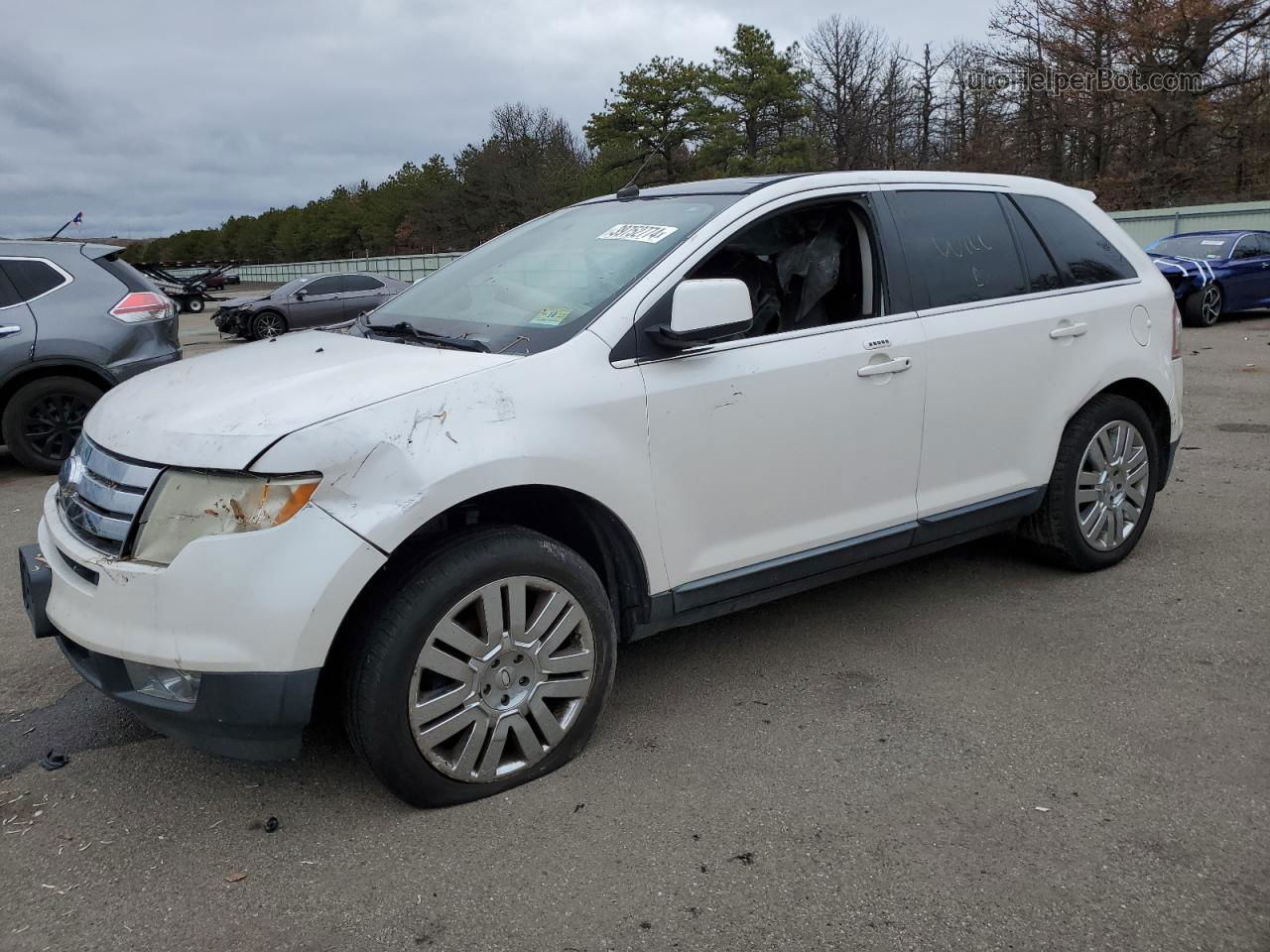 2010 Ford Edge Limited White vin: 2FMDK4KC0ABA57255