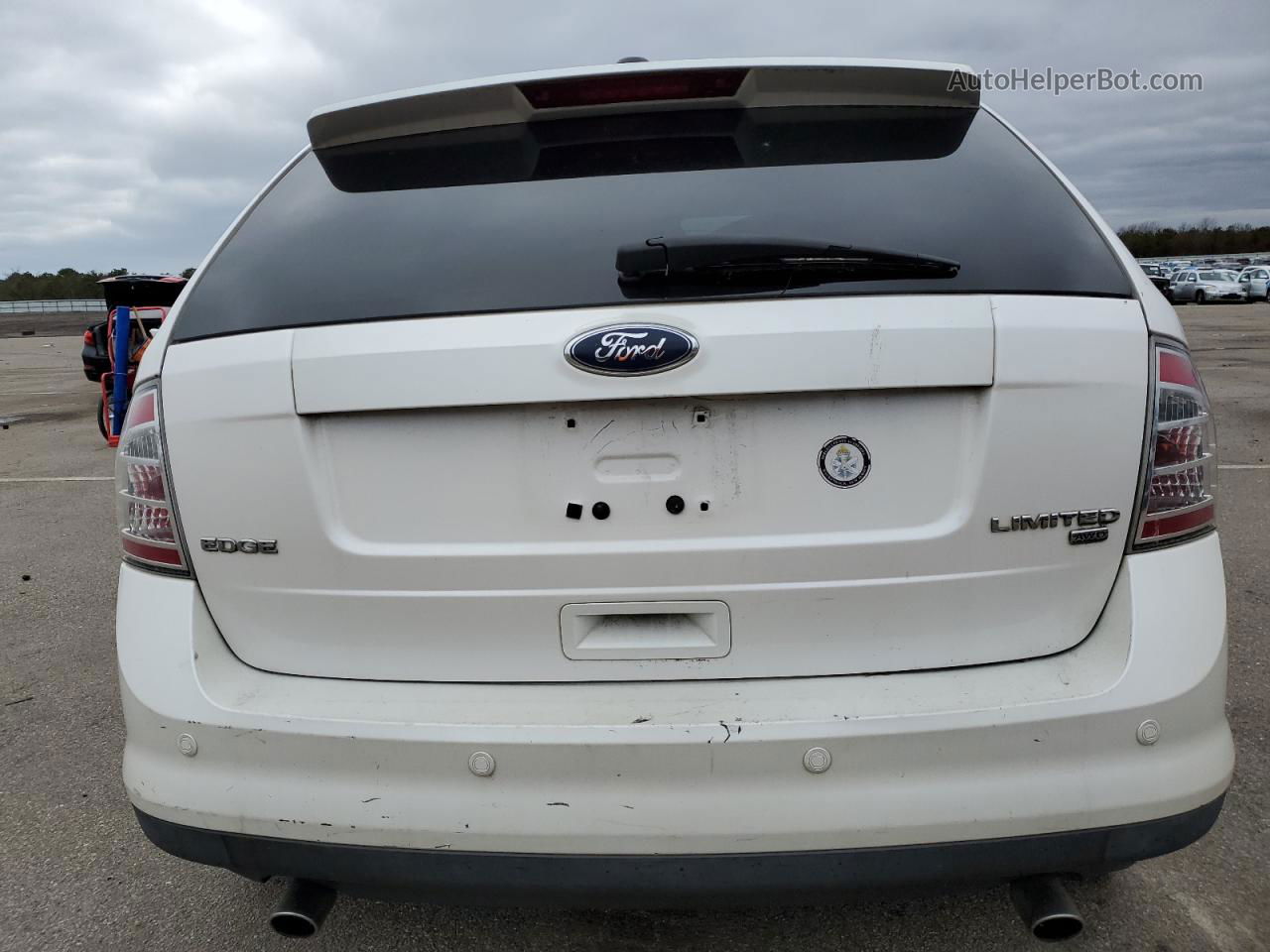 2010 Ford Edge Limited White vin: 2FMDK4KC0ABA57255