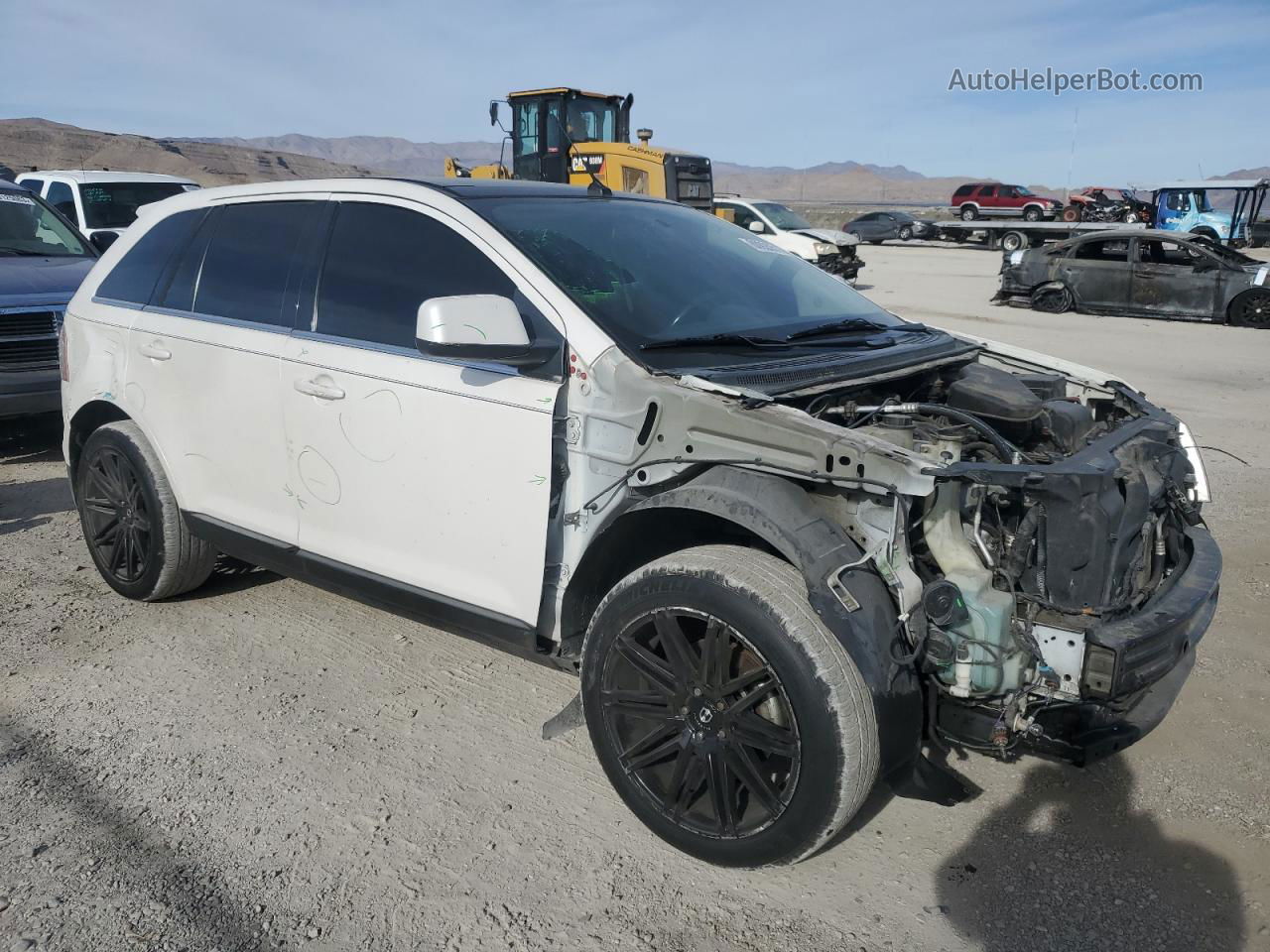 2010 Ford Edge Limited White vin: 2FMDK4KC0ABA95519