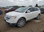 2010 Ford Edge Limited White vin: 2FMDK4KC0ABB30981