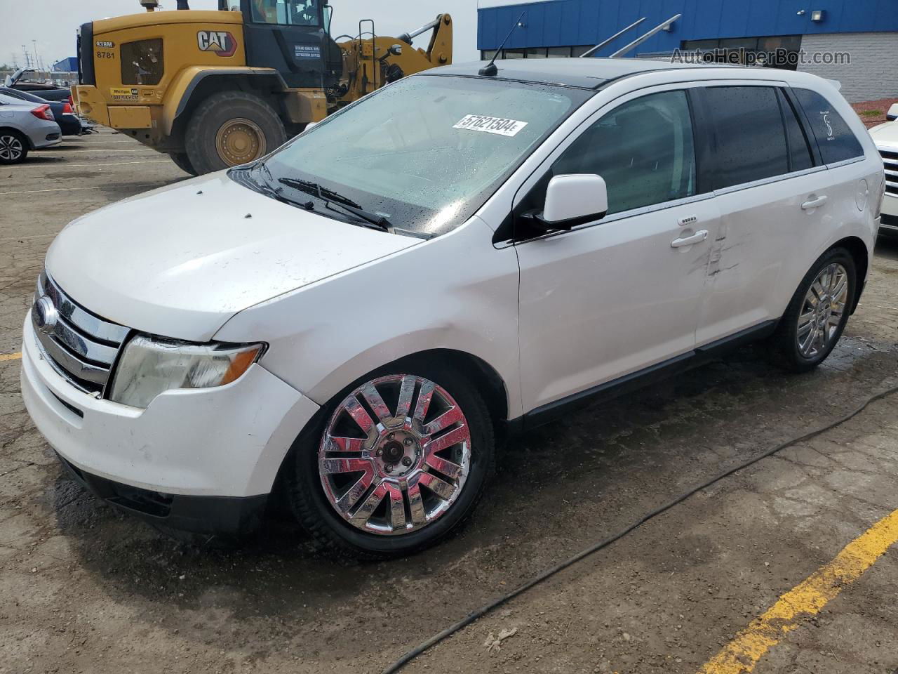 2010 Ford Edge Limited White vin: 2FMDK4KC0ABB76956