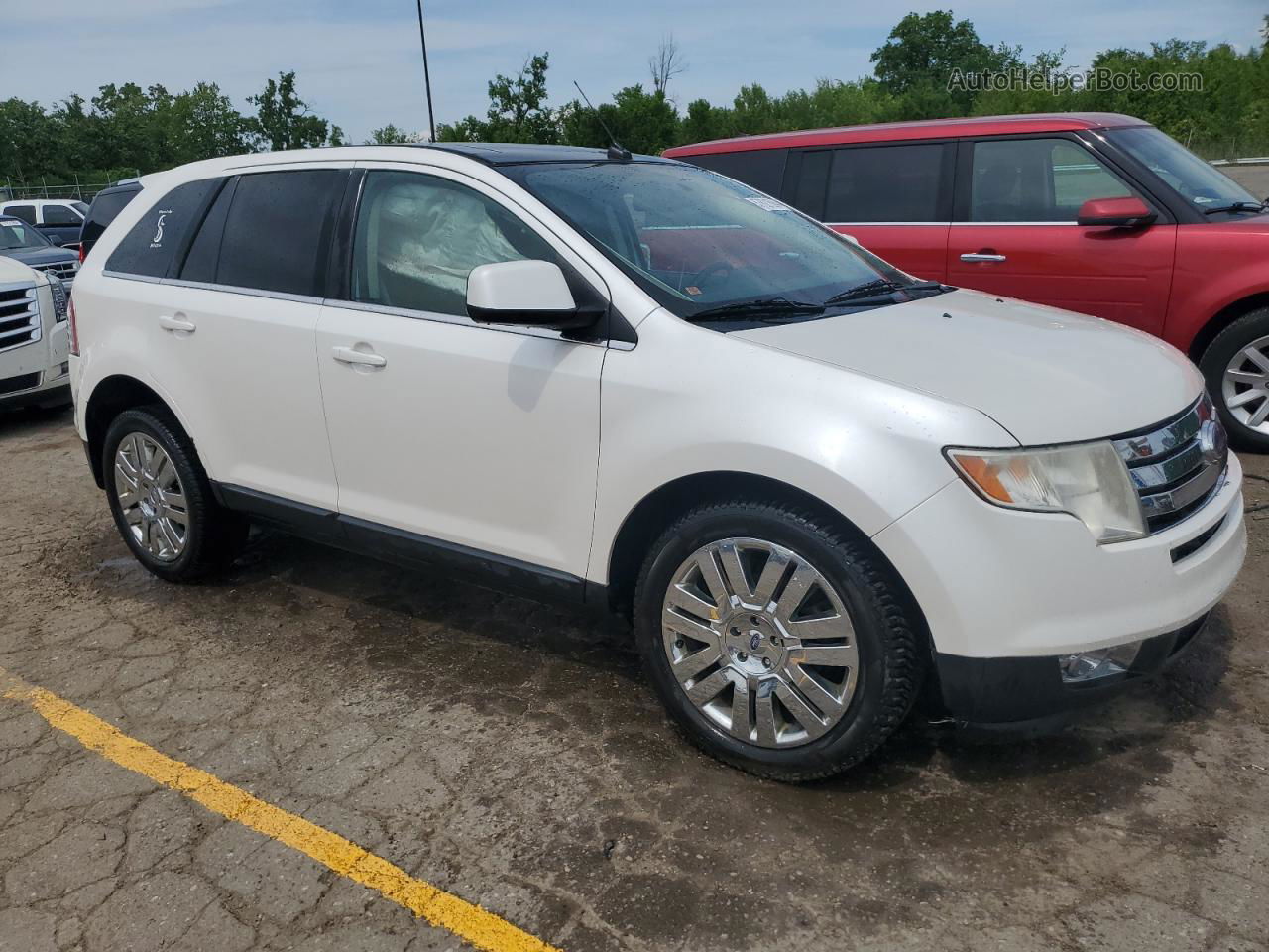 2010 Ford Edge Limited White vin: 2FMDK4KC0ABB76956