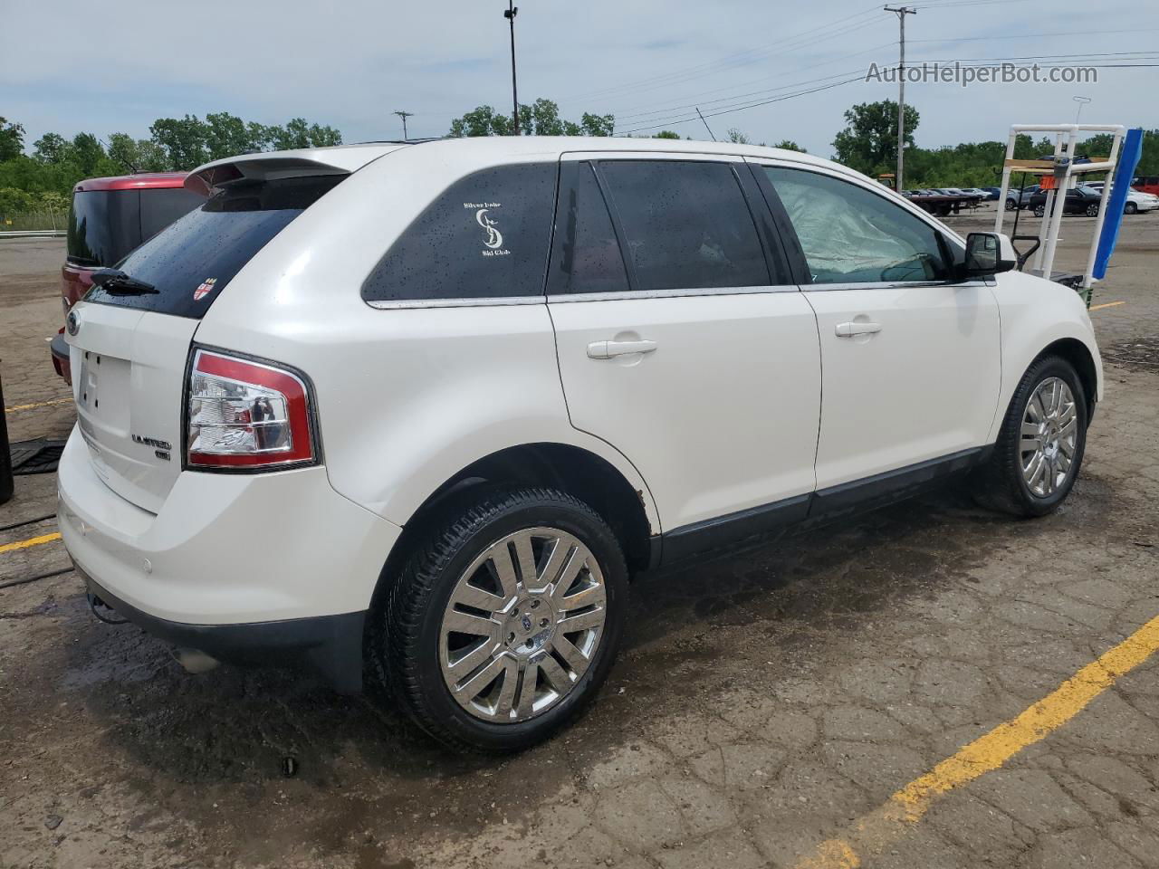 2010 Ford Edge Limited White vin: 2FMDK4KC0ABB76956