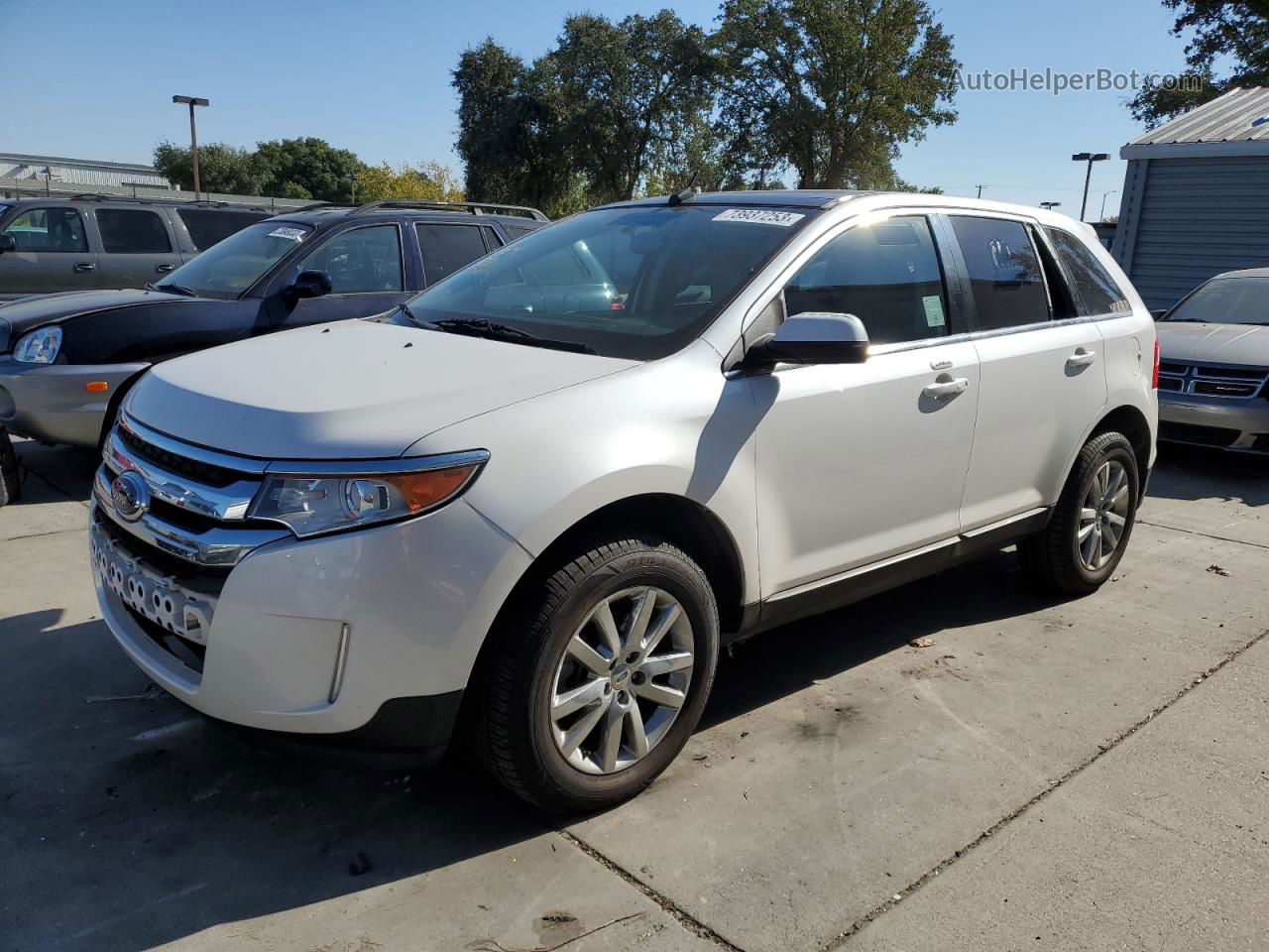 2014 Ford Edge Limited Белый vin: 2FMDK4KC0EBA18848