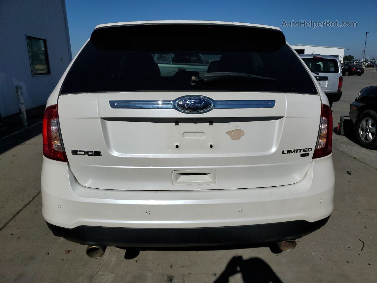 2014 Ford Edge Limited Белый vin: 2FMDK4KC0EBA18848