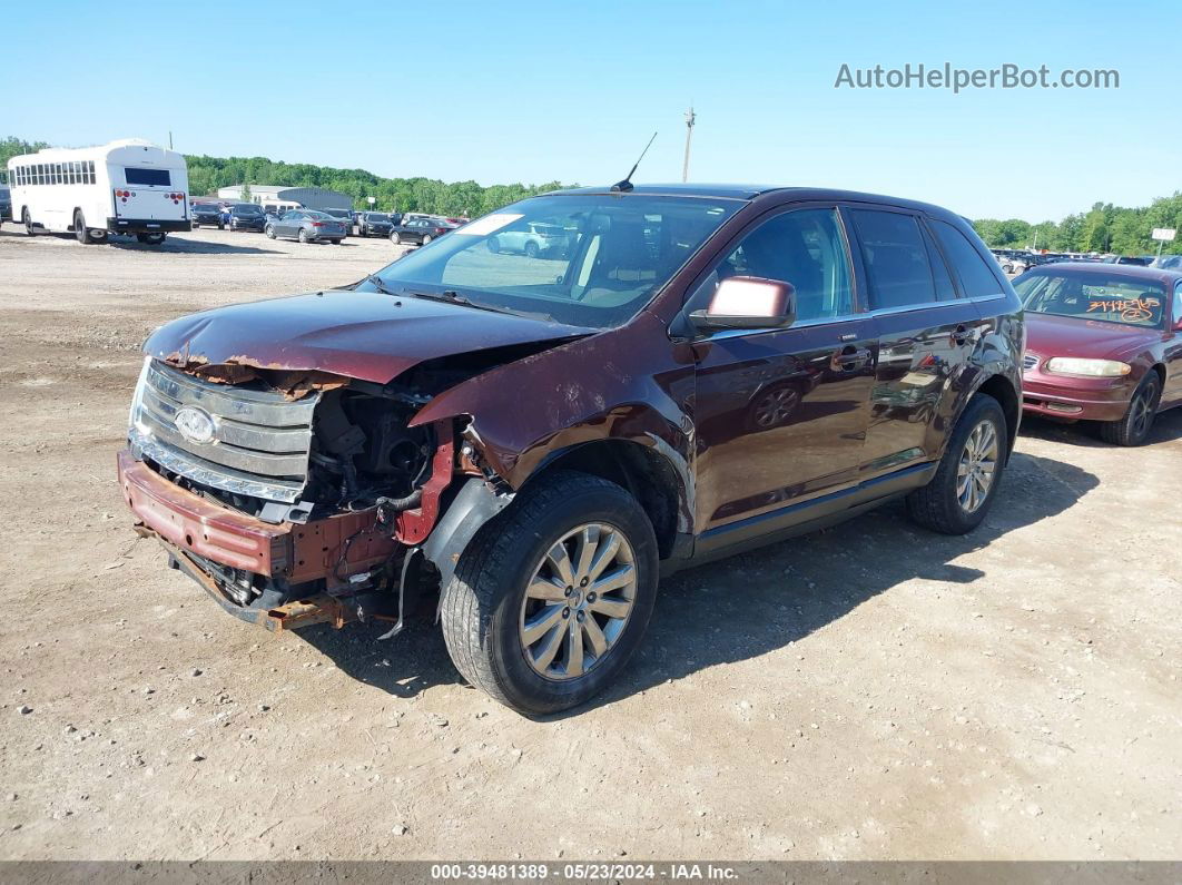 2010 Ford Edge Limited Burgundy vin: 2FMDK4KC1ABA35250