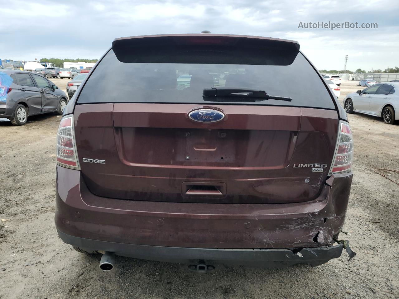 2010 Ford Edge Limited Maroon vin: 2FMDK4KC1ABA56437