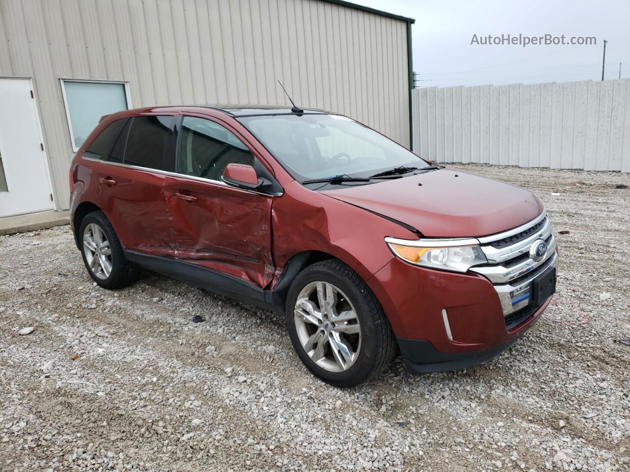 2014 Ford Edge Limited Orange vin: 2FMDK4KC1EBA04750