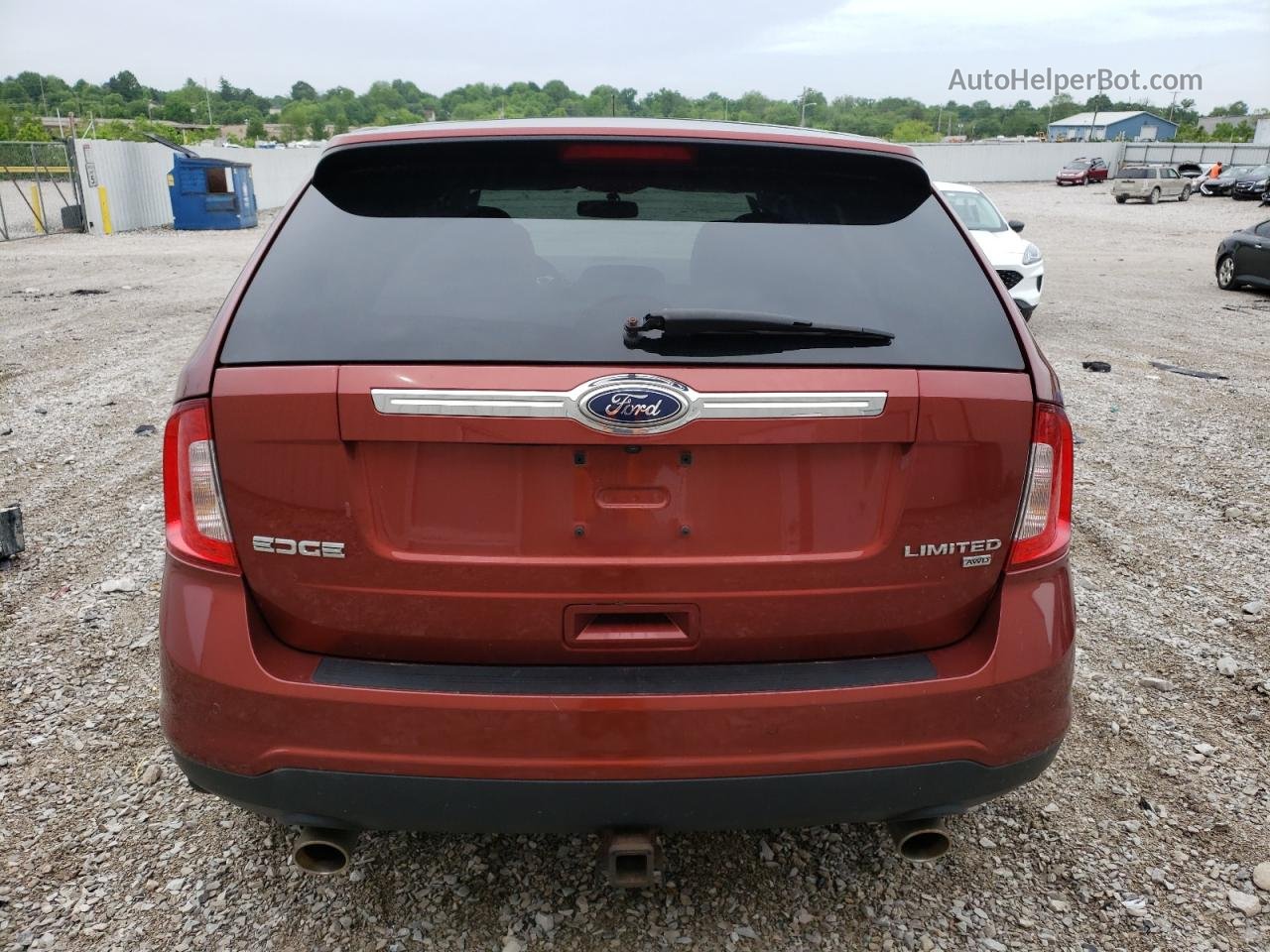 2014 Ford Edge Limited Orange vin: 2FMDK4KC1EBA04750