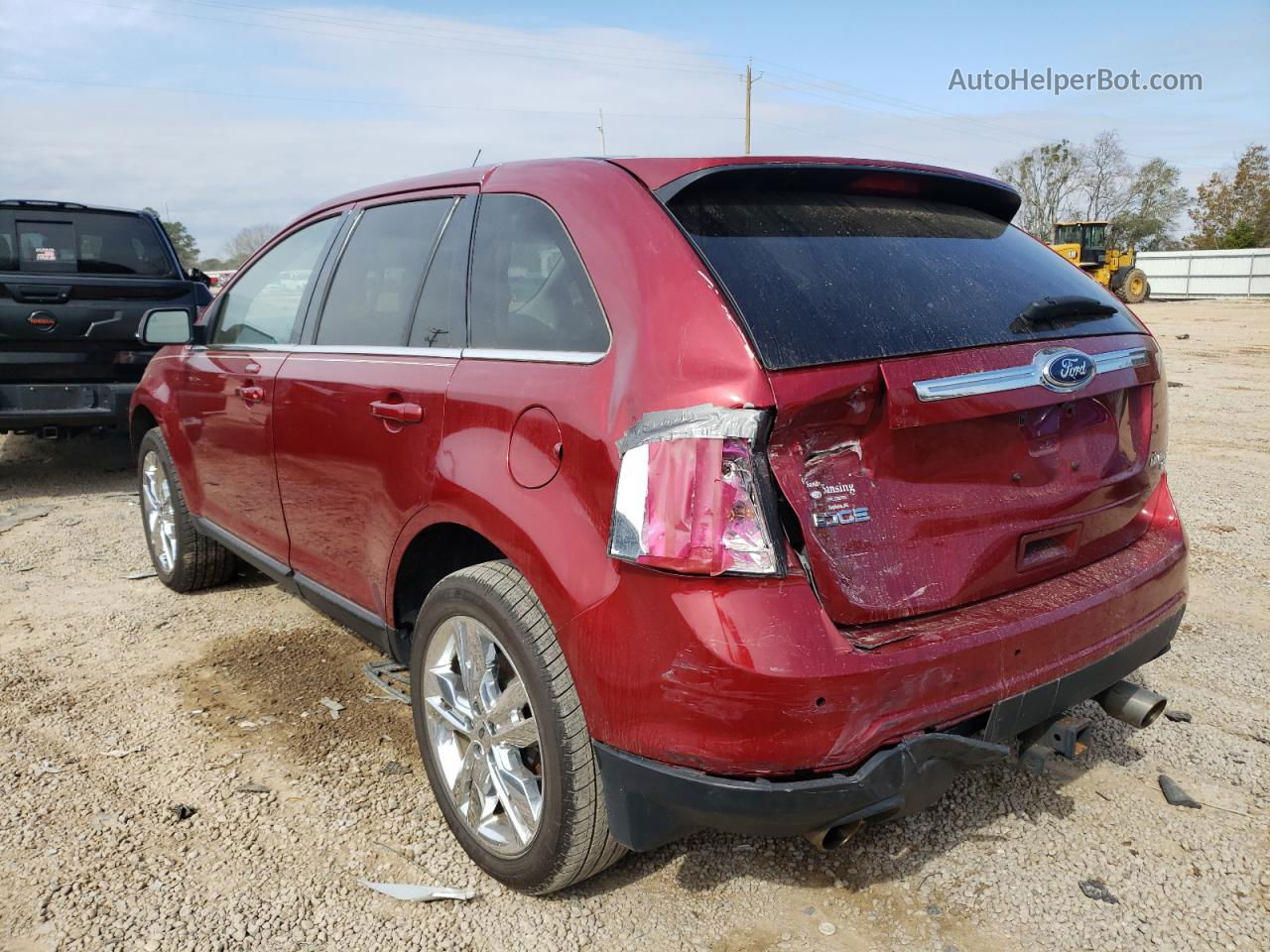 2014 Ford Edge Limited Burgundy vin: 2FMDK4KC1EBA09544