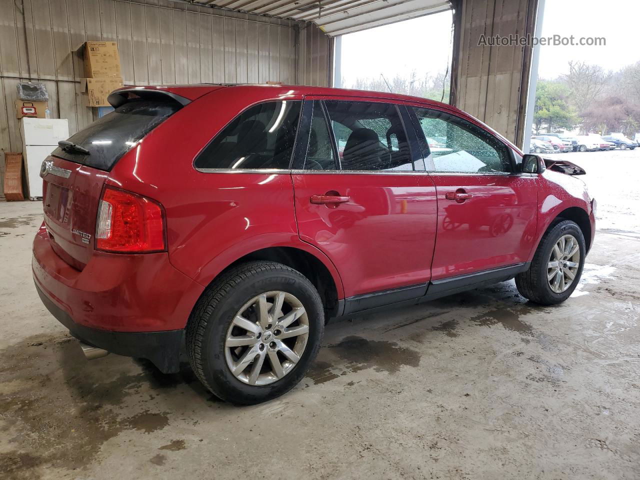 2014 Ford Edge Limited Burgundy vin: 2FMDK4KC1EBB23723