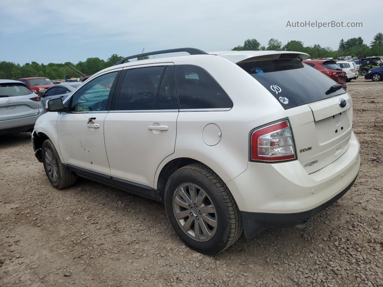 2010 Ford Edge Limited White vin: 2FMDK4KC2ABA42014