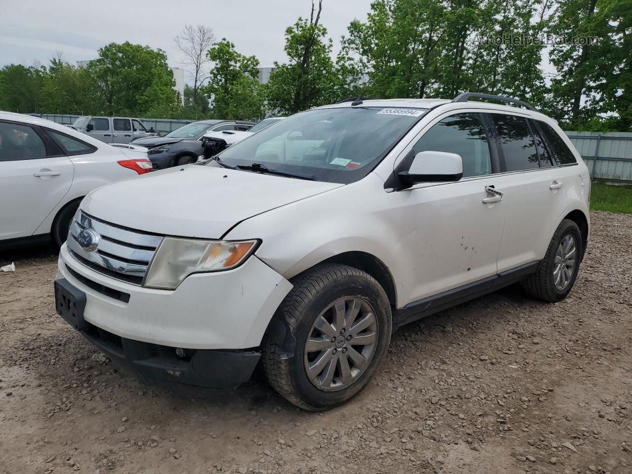 2010 Ford Edge Limited White vin: 2FMDK4KC2ABA42014