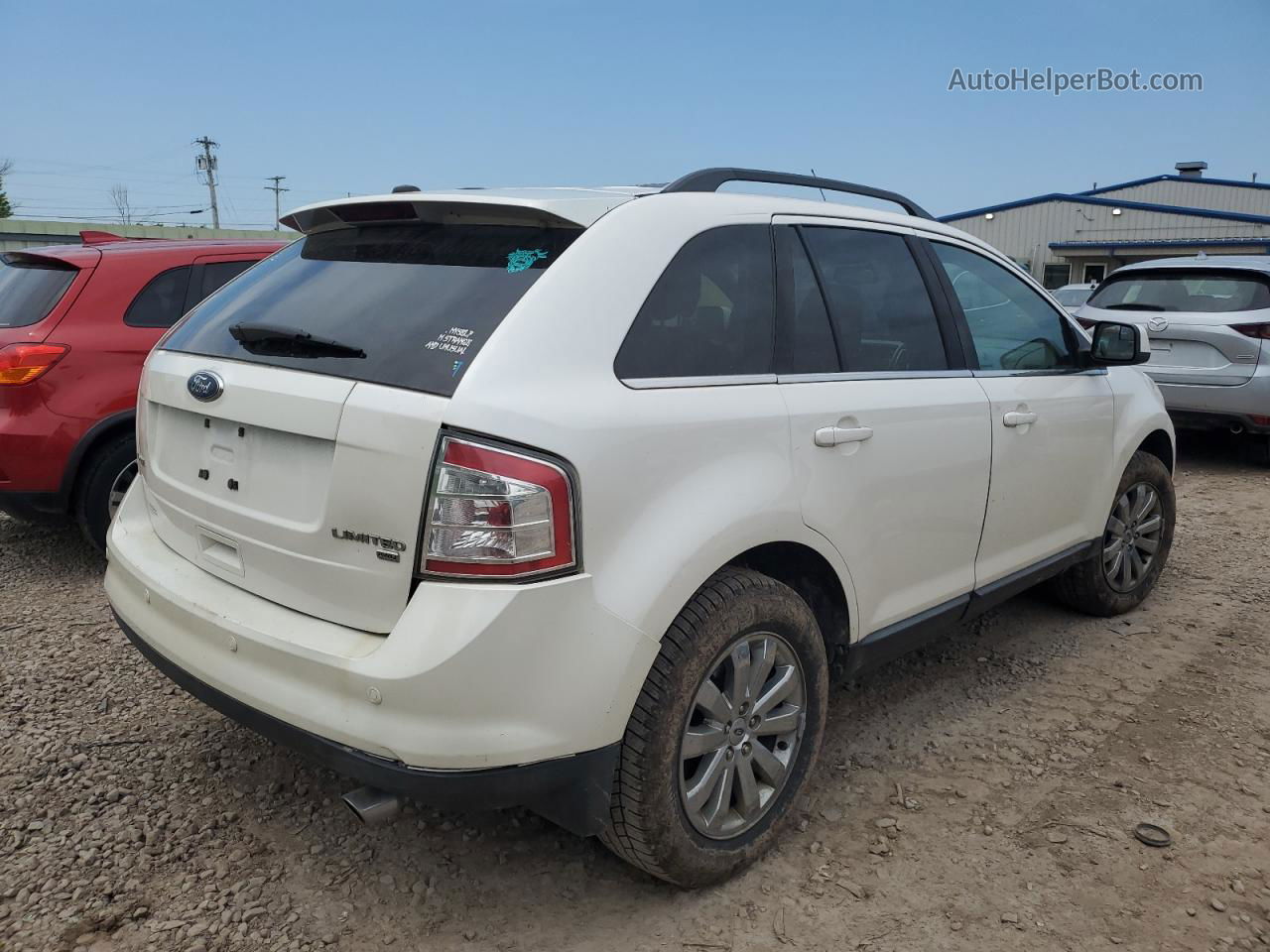 2010 Ford Edge Limited White vin: 2FMDK4KC2ABA42014