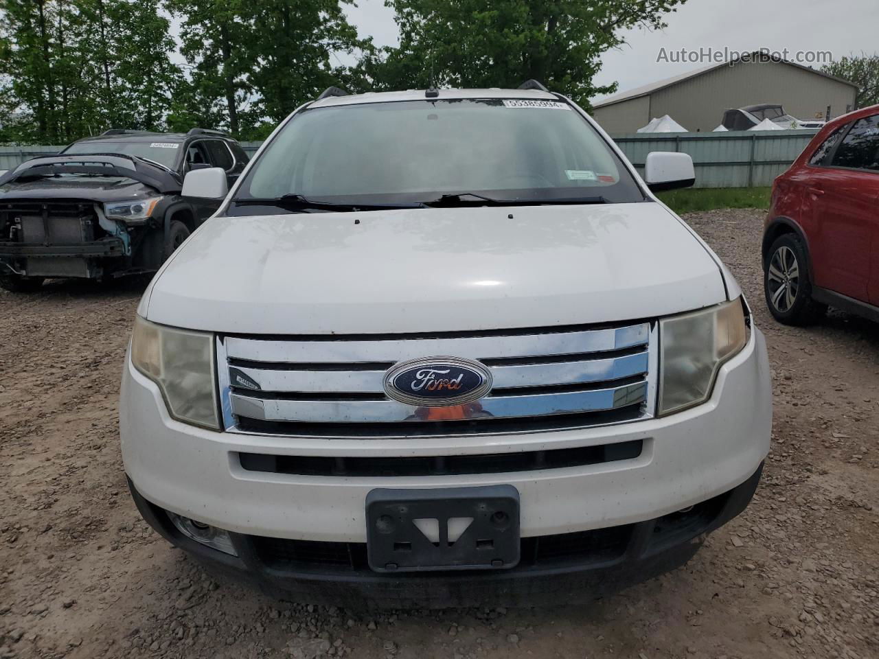 2010 Ford Edge Limited White vin: 2FMDK4KC2ABA42014