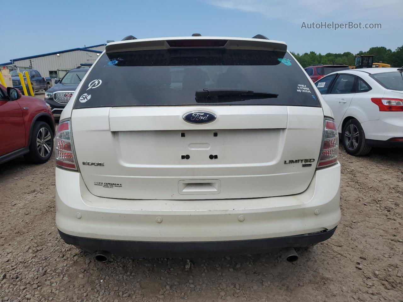 2010 Ford Edge Limited White vin: 2FMDK4KC2ABA42014