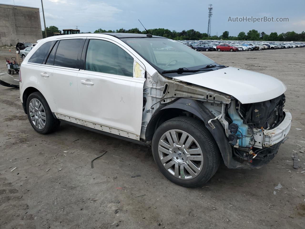 2010 Ford Edge Limited White vin: 2FMDK4KC2ABB56000