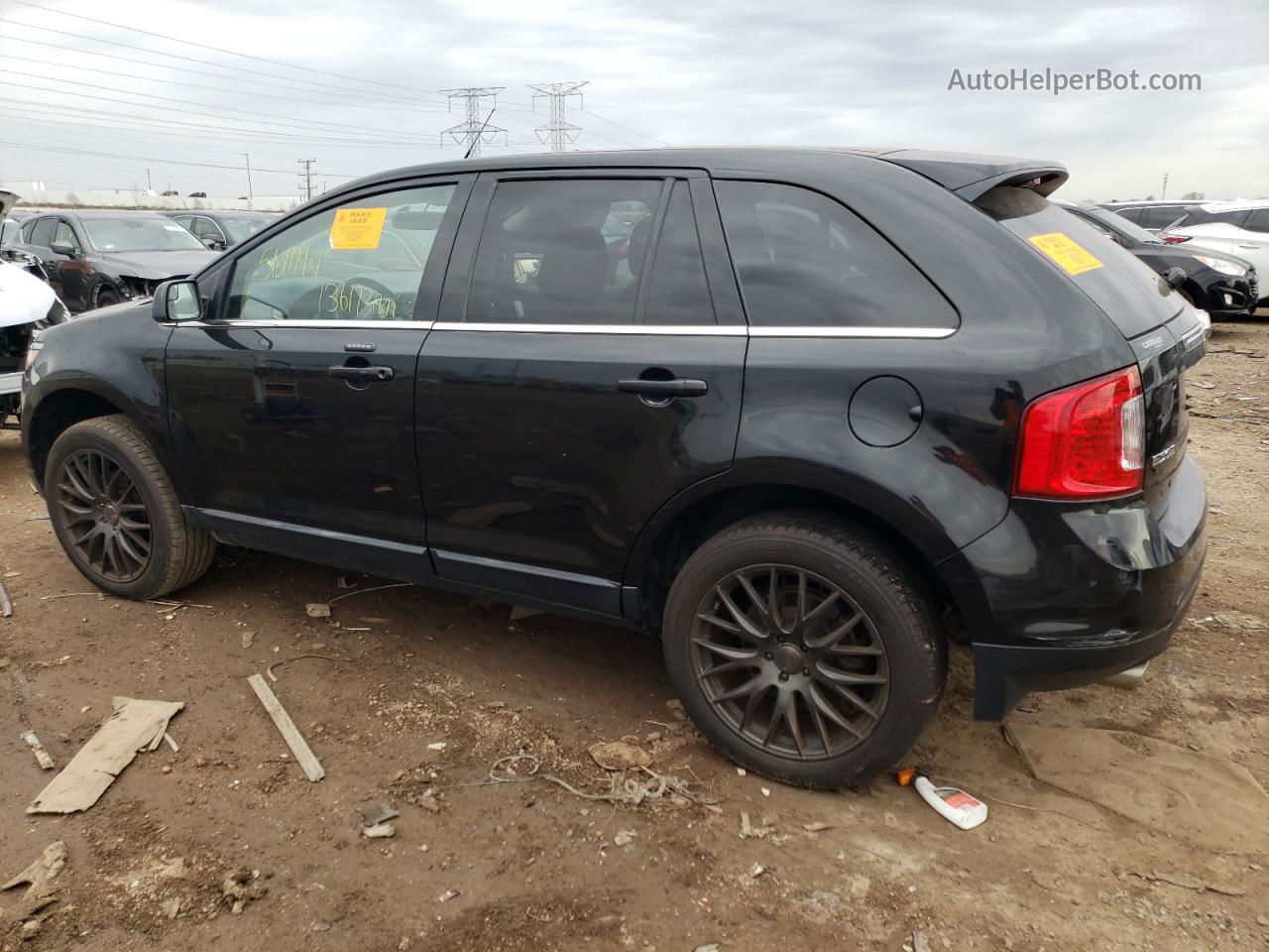 2014 Ford Edge Limited Black vin: 2FMDK4KC2EBB23715