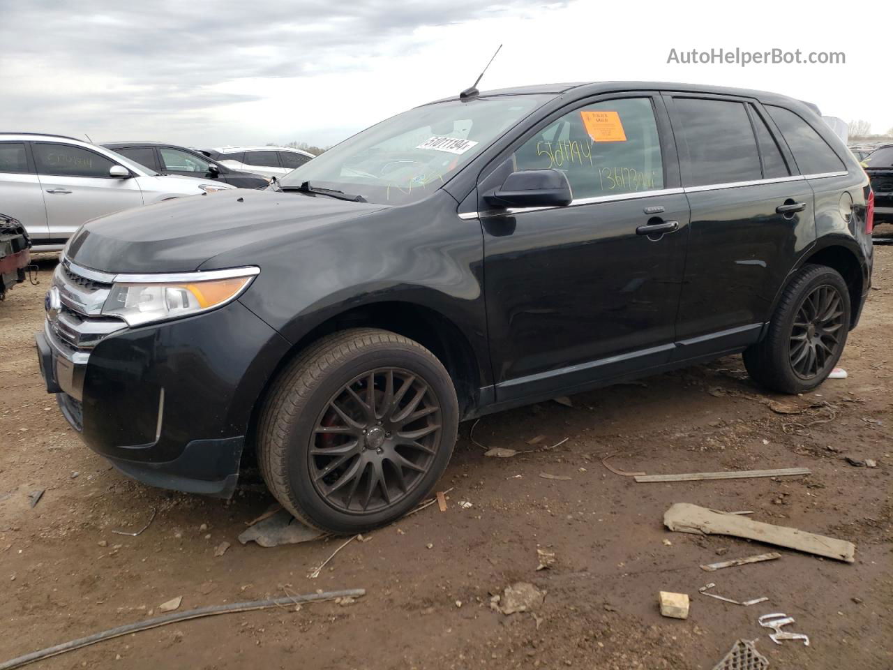 2014 Ford Edge Limited Черный vin: 2FMDK4KC2EBB23715