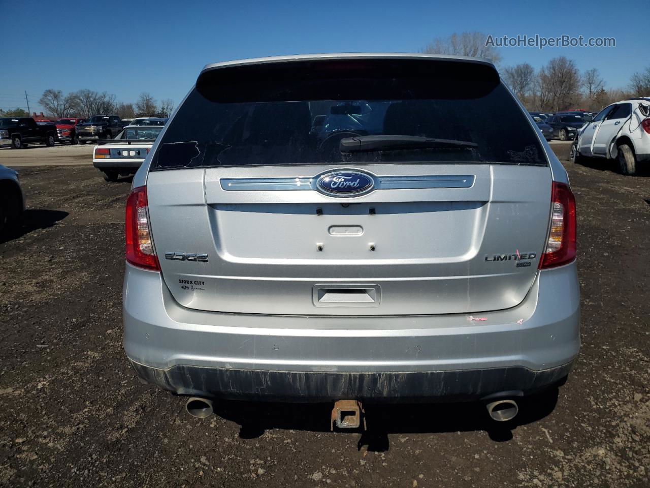 2014 Ford Edge Limited Silver vin: 2FMDK4KC2EBB47044