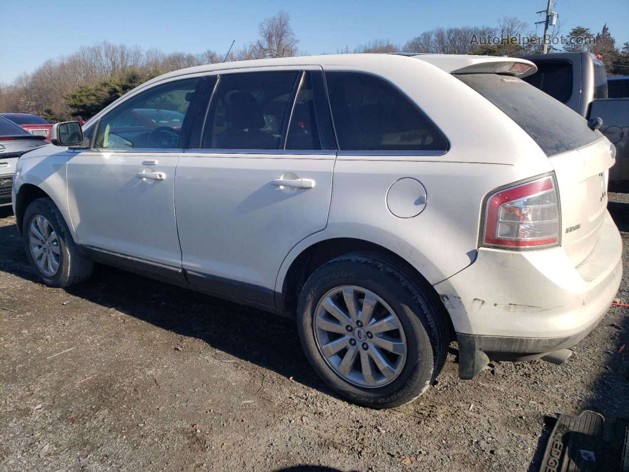 2010 Ford Edge Limited White vin: 2FMDK4KC3ABA19597