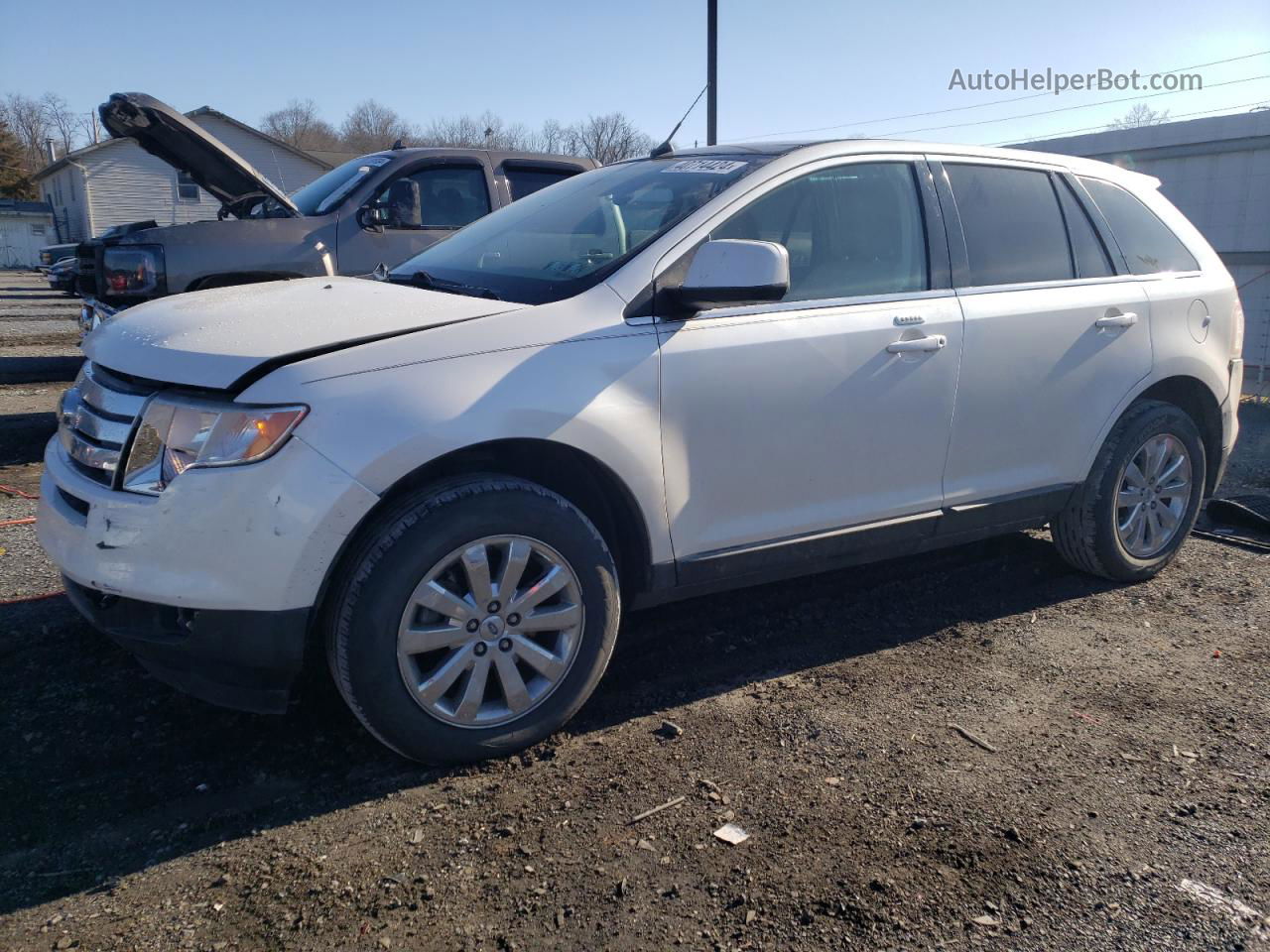 2010 Ford Edge Limited White vin: 2FMDK4KC3ABA19597