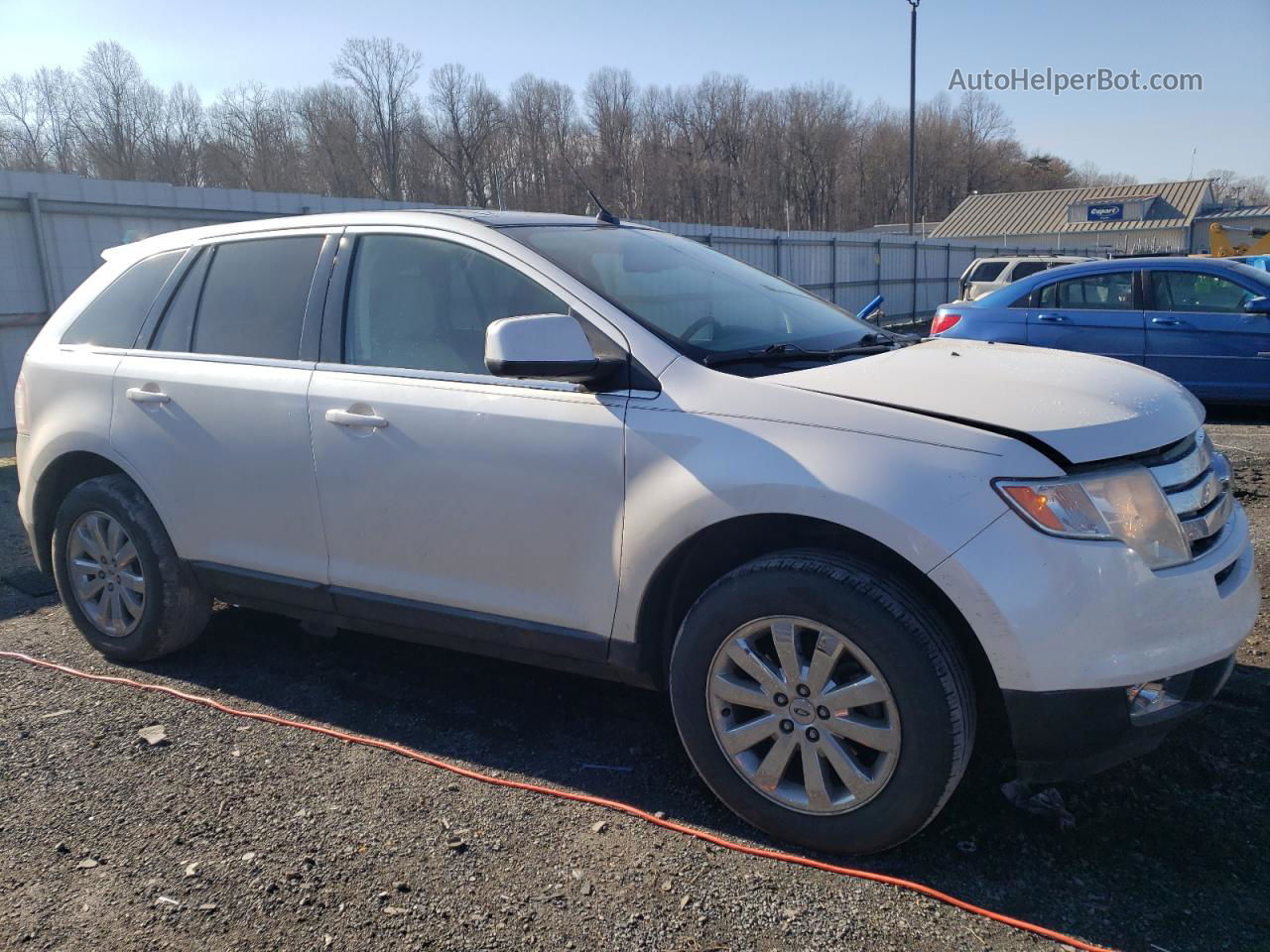 2010 Ford Edge Limited White vin: 2FMDK4KC3ABA19597