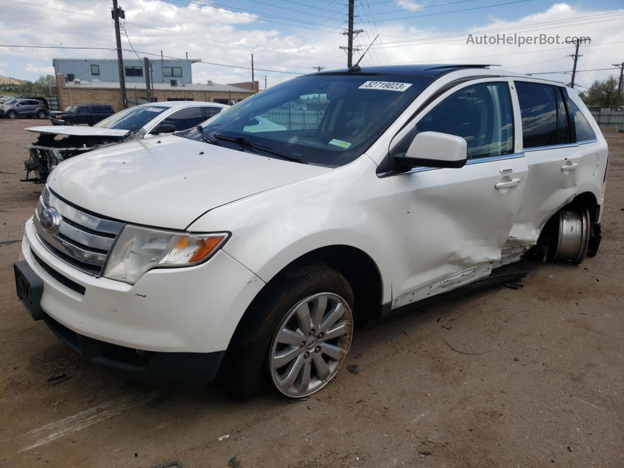 2010 Ford Edge Limited White vin: 2FMDK4KC3ABA85714