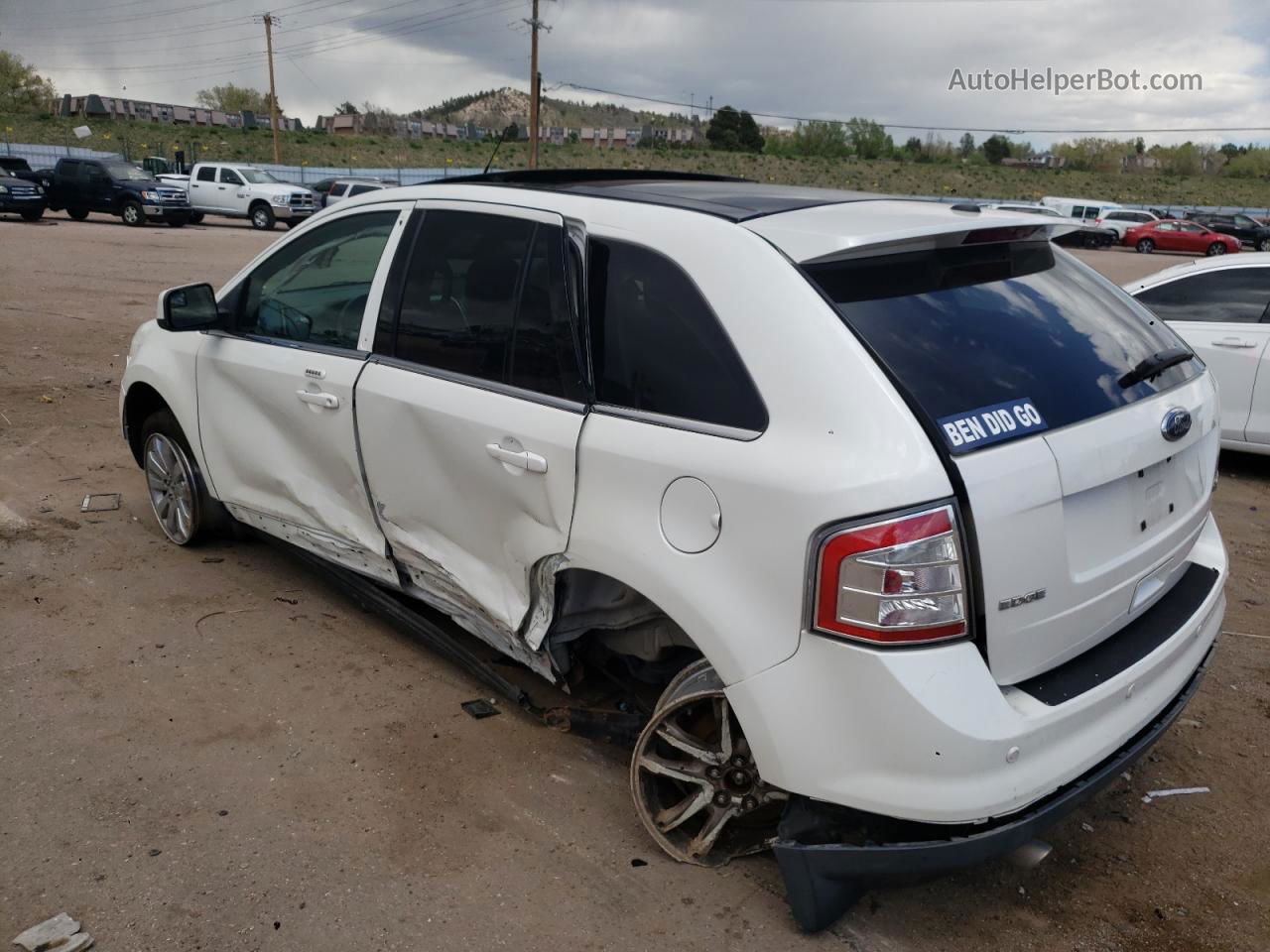 2010 Ford Edge Limited White vin: 2FMDK4KC3ABA85714