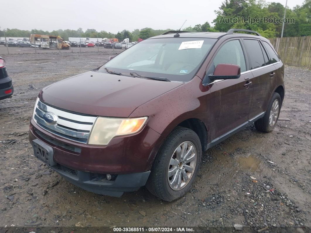 2010 Ford Edge Limited Maroon vin: 2FMDK4KC3ABA93943