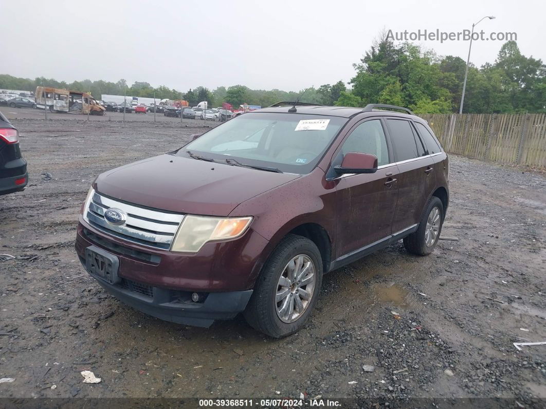 2010 Ford Edge Limited Maroon vin: 2FMDK4KC3ABA93943