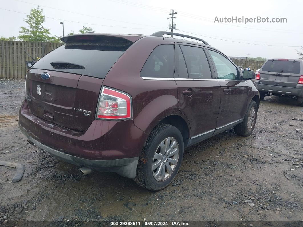 2010 Ford Edge Limited Maroon vin: 2FMDK4KC3ABA93943