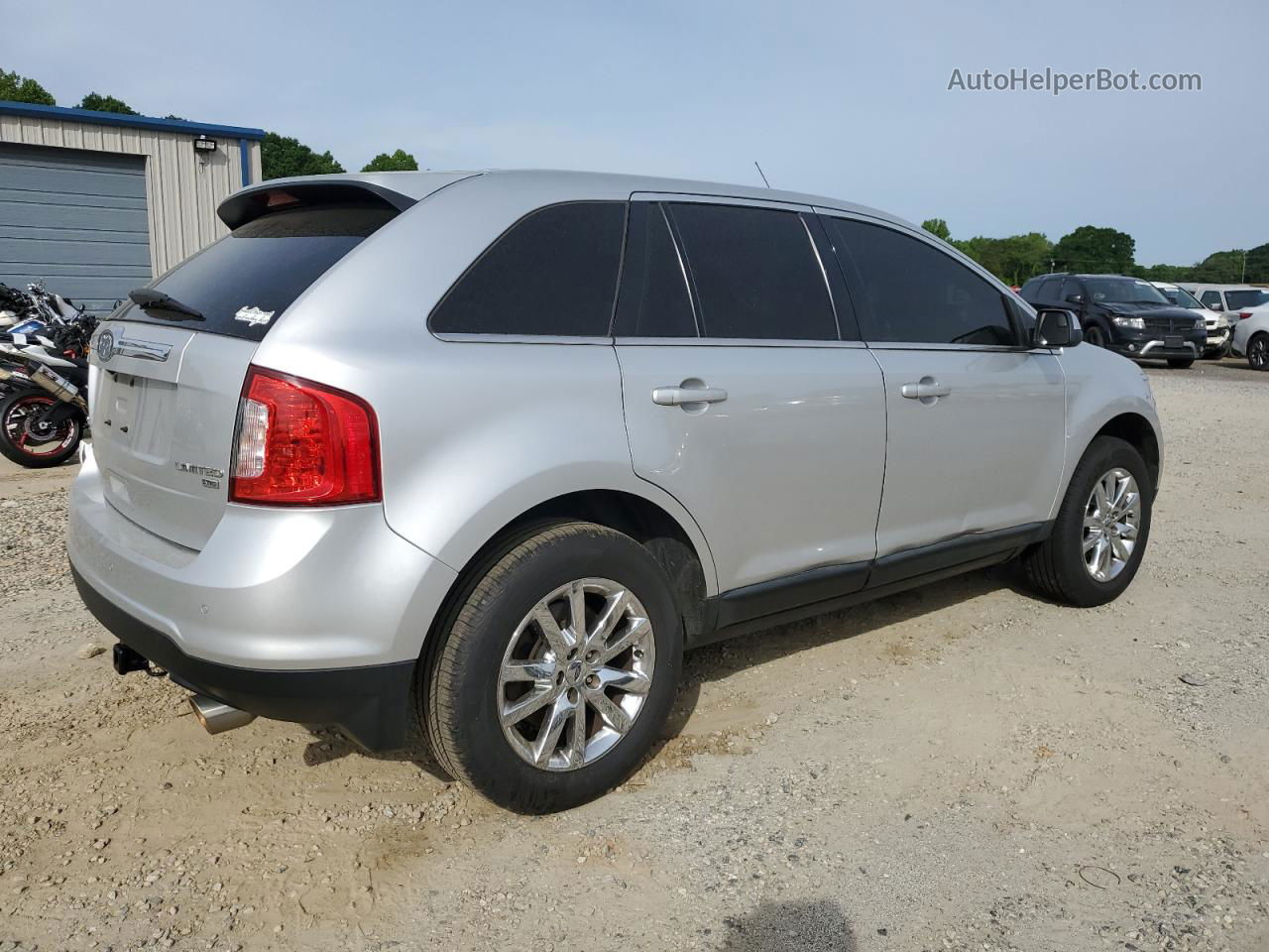 2014 Ford Edge Limited Silver vin: 2FMDK4KC3EBA11649