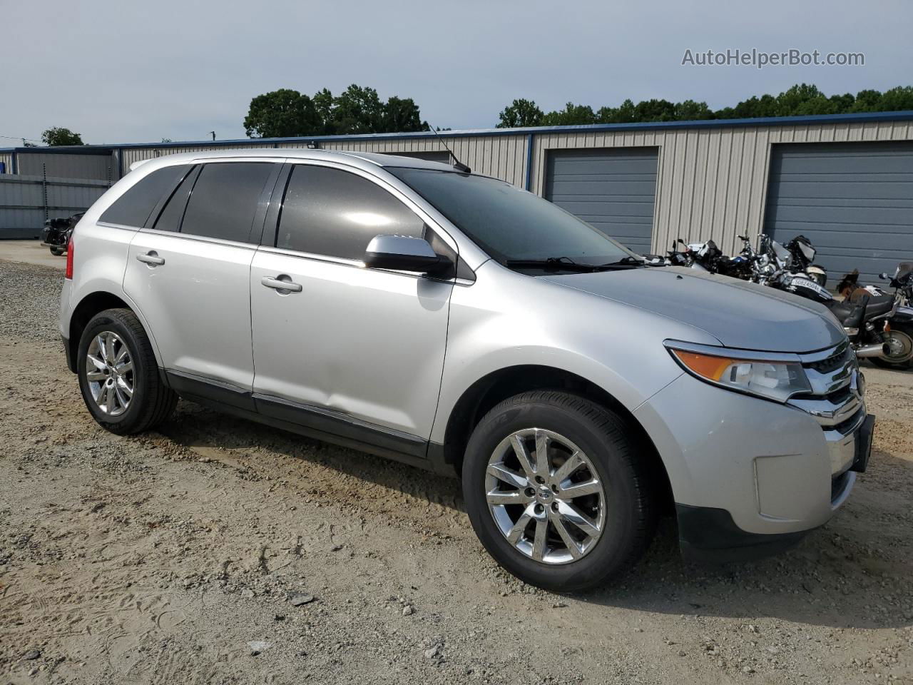 2014 Ford Edge Limited Silver vin: 2FMDK4KC3EBA11649