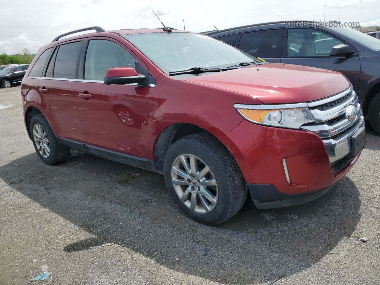 2014 Ford Edge Limited Red vin: 2FMDK4KC3EBA75514