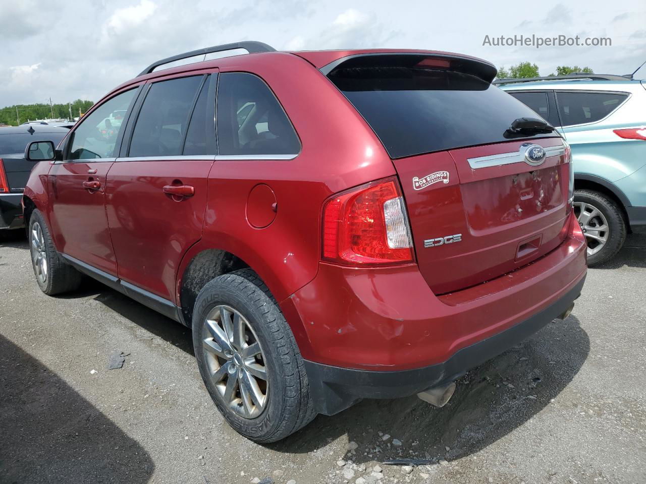 2014 Ford Edge Limited Red vin: 2FMDK4KC3EBA75514