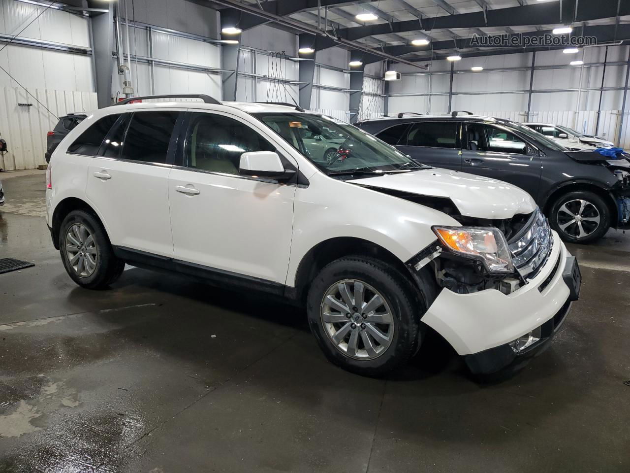 2010 Ford Edge Limited White vin: 2FMDK4KC4ABB17618