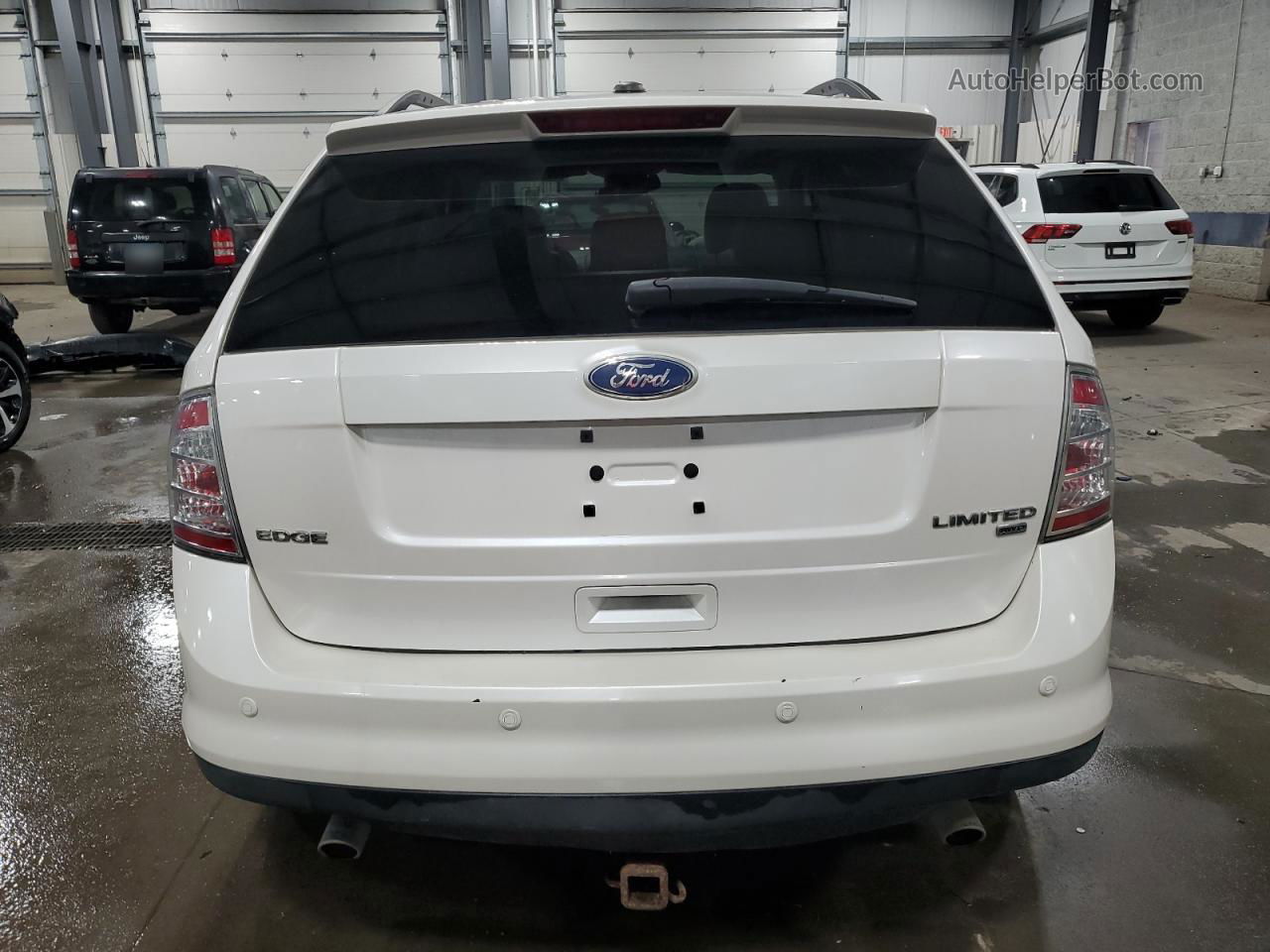 2010 Ford Edge Limited White vin: 2FMDK4KC4ABB17618