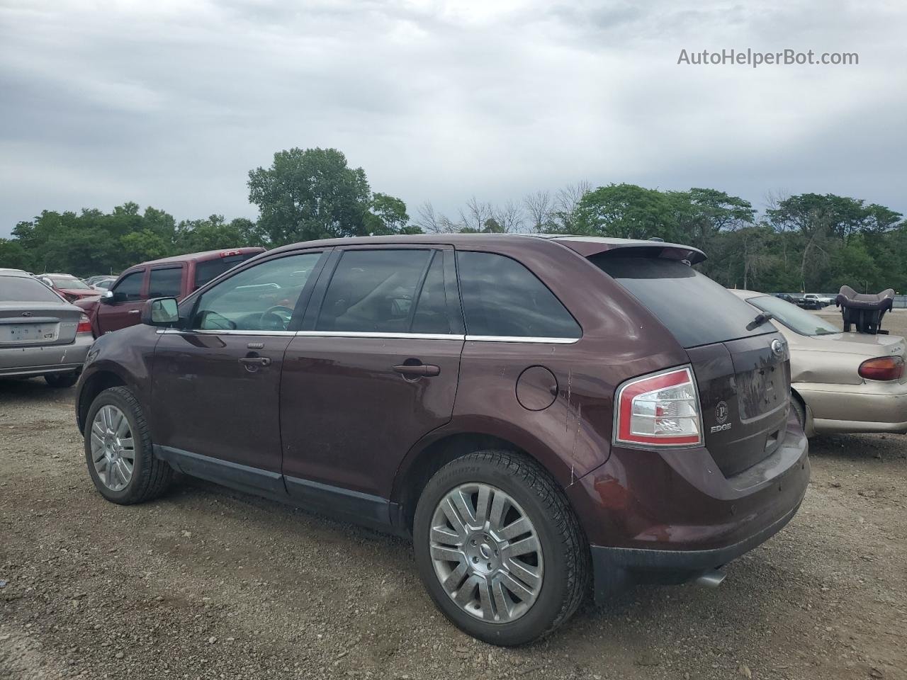 2010 Ford Edge Limited Burgundy vin: 2FMDK4KC4ABB32975