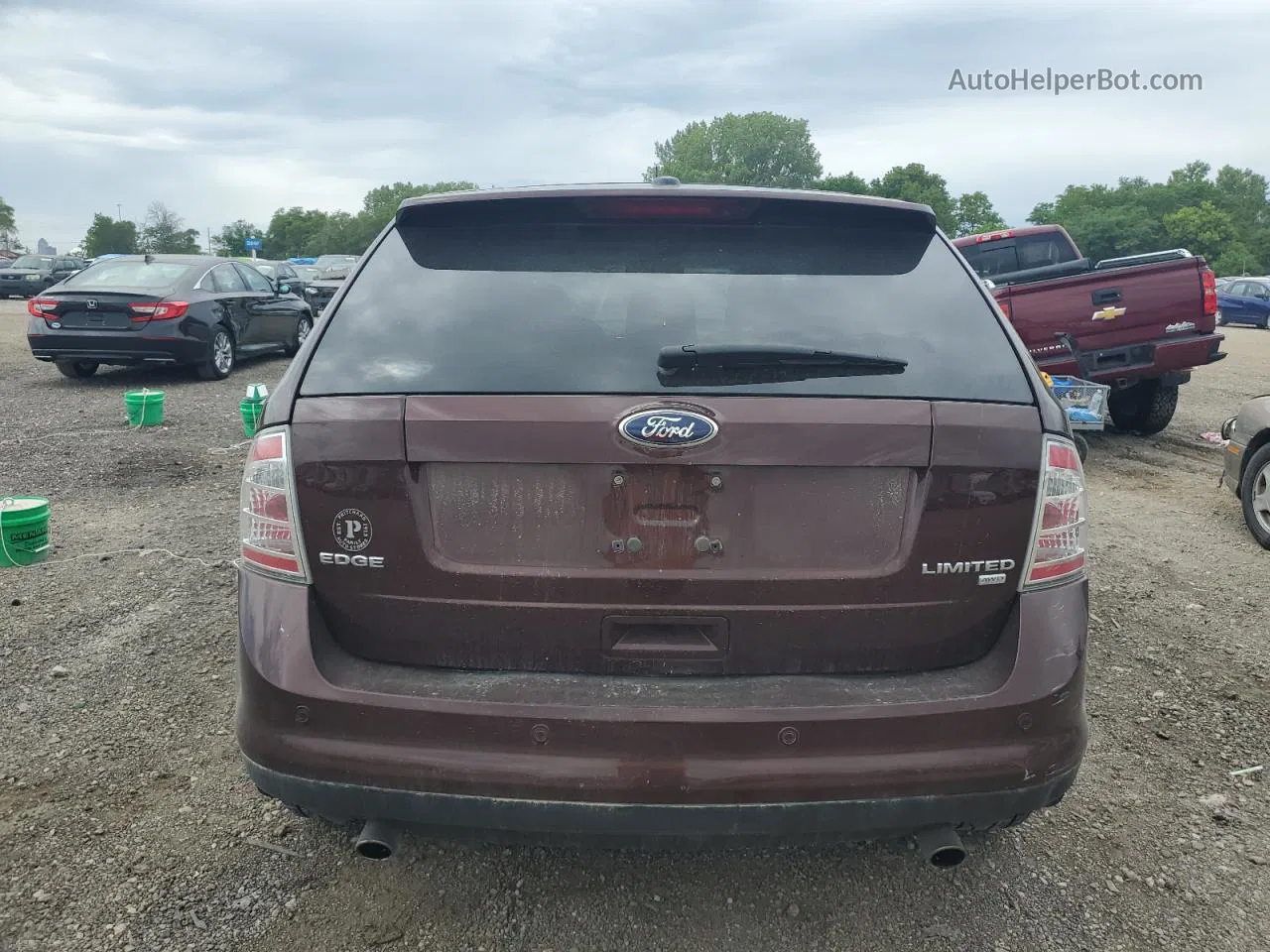 2010 Ford Edge Limited Burgundy vin: 2FMDK4KC4ABB32975