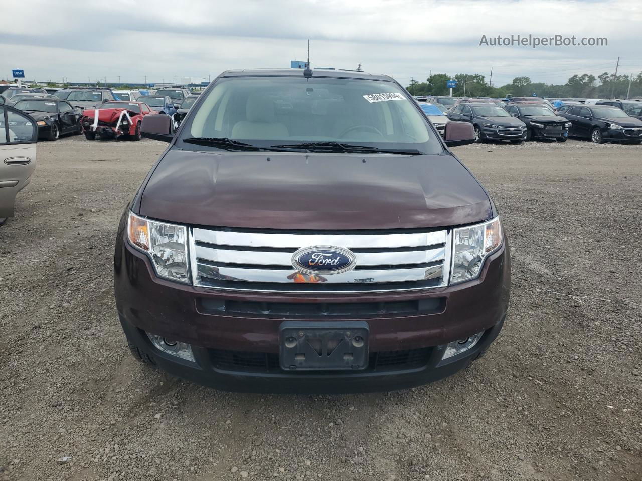 2010 Ford Edge Limited Burgundy vin: 2FMDK4KC4ABB32975