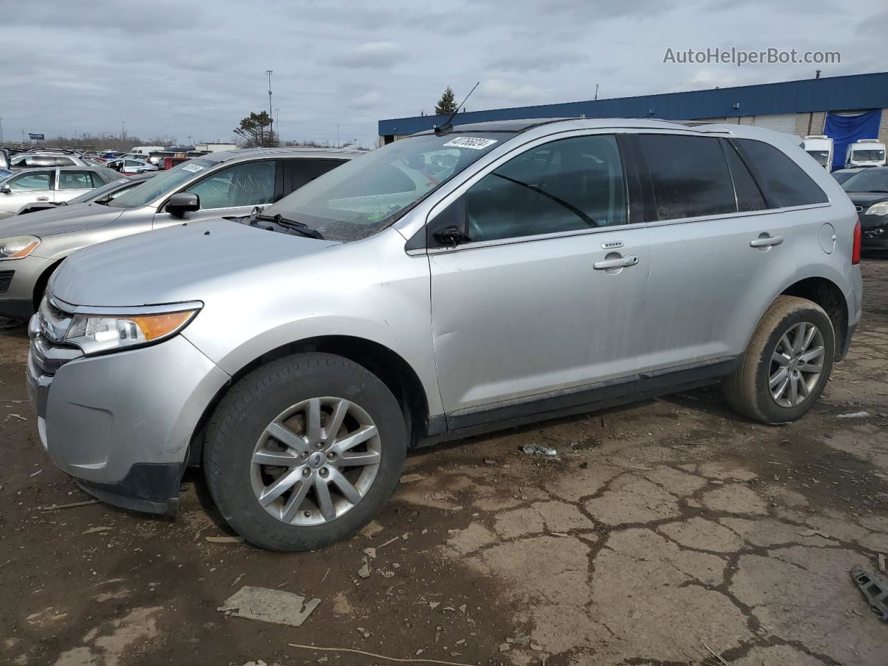 2014 Ford Edge Limited Silver vin: 2FMDK4KC4EBA04919