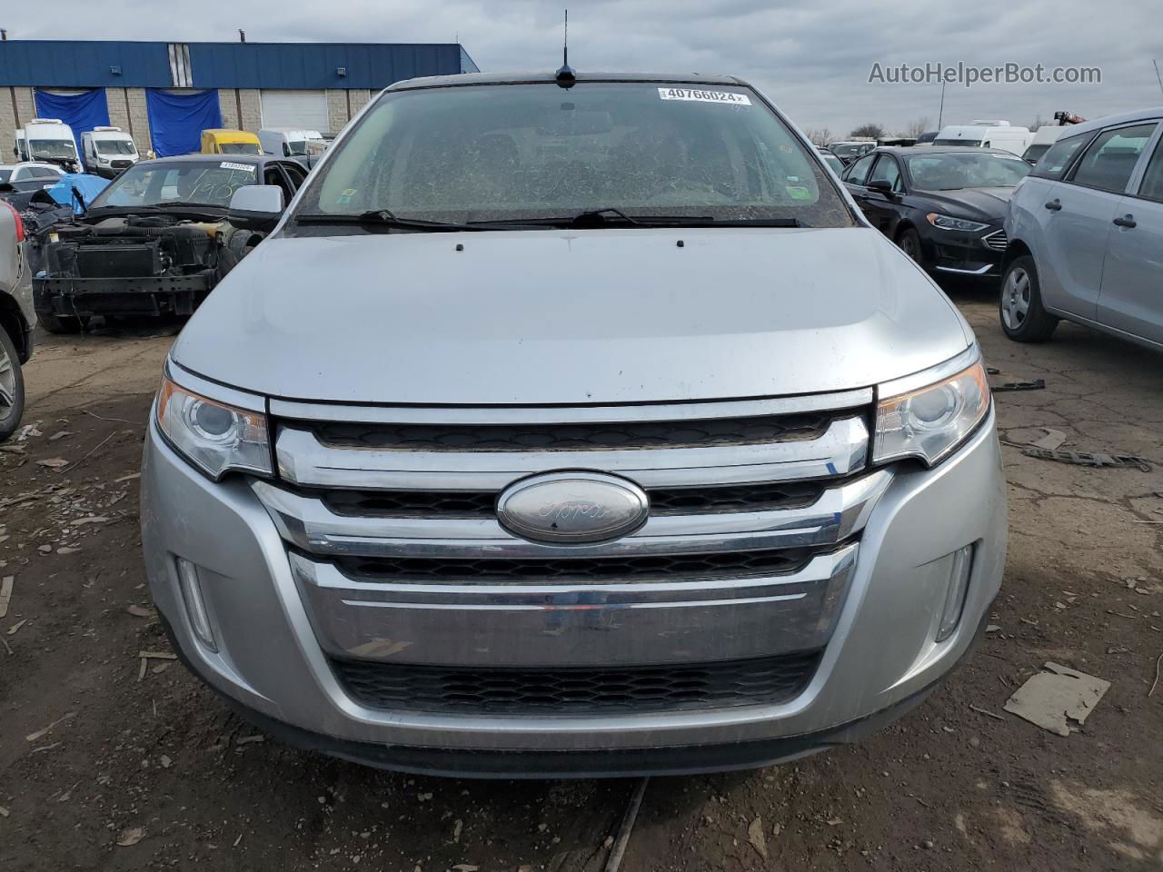 2014 Ford Edge Limited Silver vin: 2FMDK4KC4EBA04919