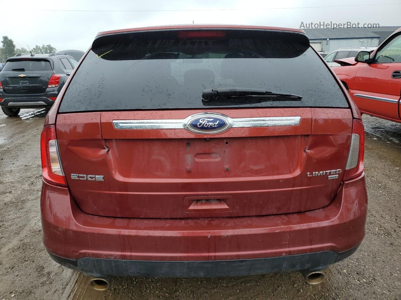 2014 Ford Edge Limited Коричневый vin: 2FMDK4KC4EBA54770