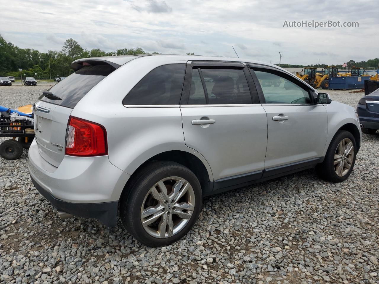 2014 Ford Edge Limited Silver vin: 2FMDK4KC4EBB14434