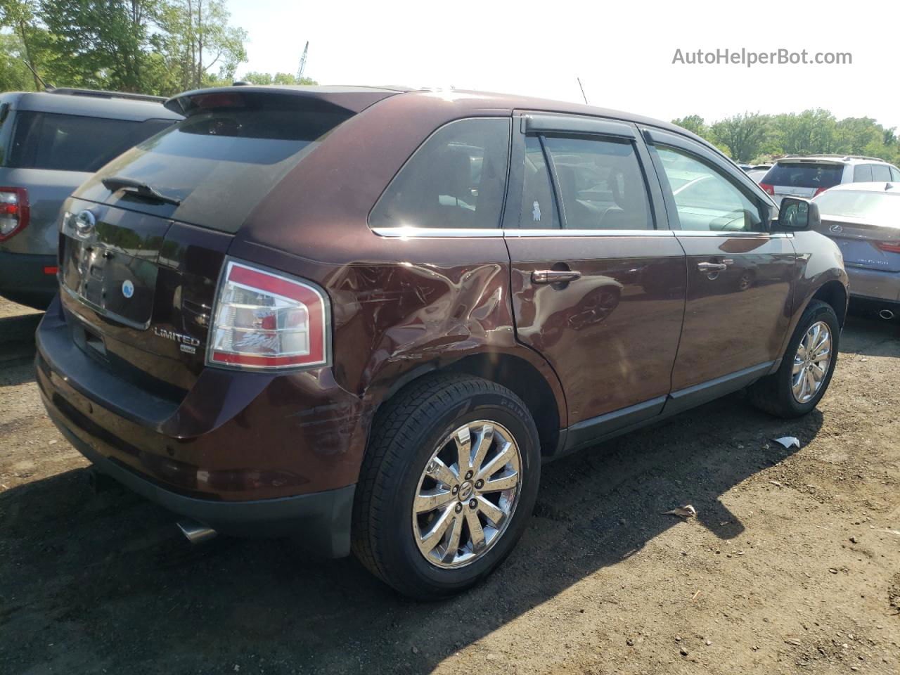 2010 Ford Edge Limited Бордовый vin: 2FMDK4KC5ABA01151