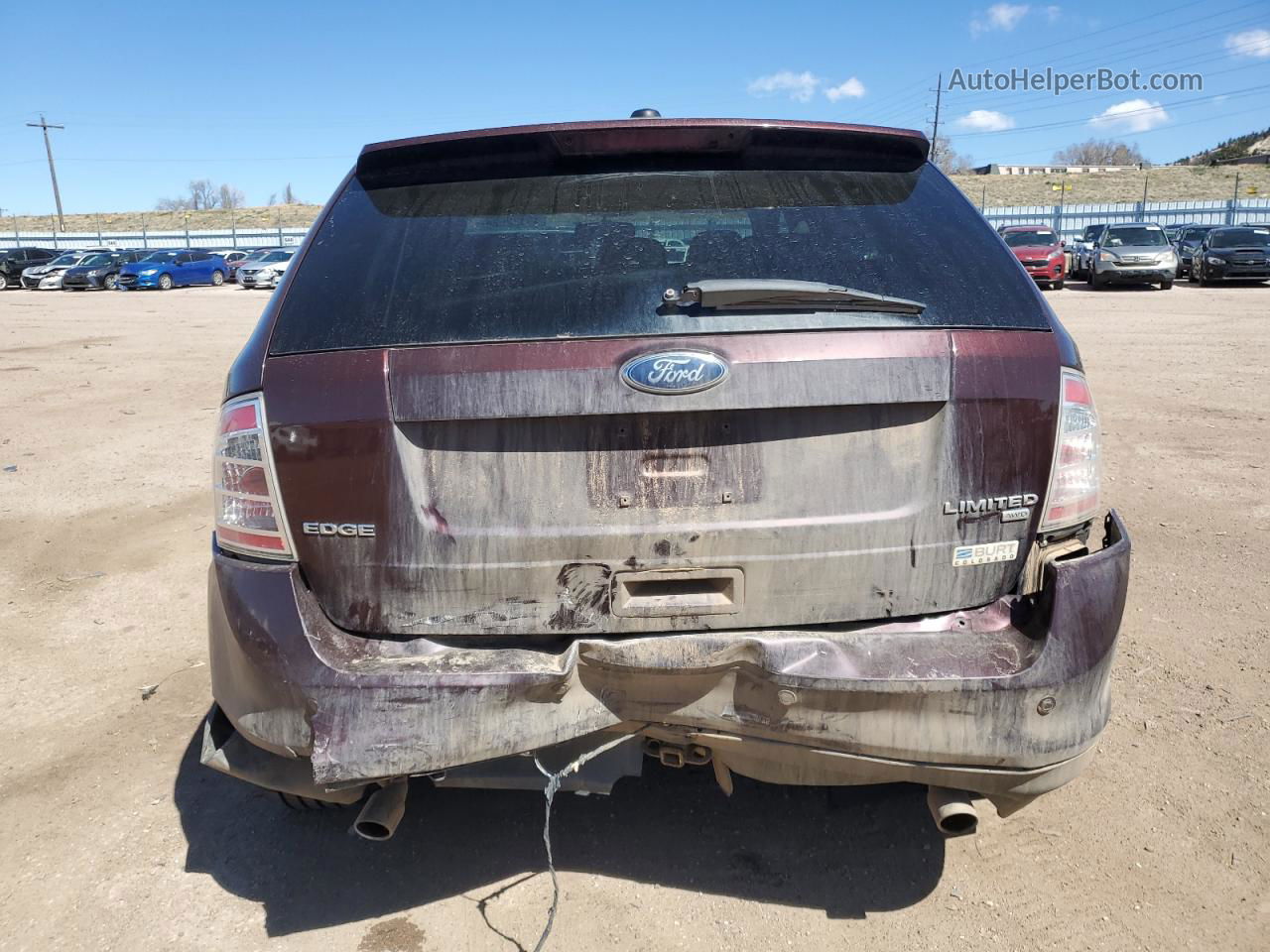 2010 Ford Edge Limited Maroon vin: 2FMDK4KC5ABA32836